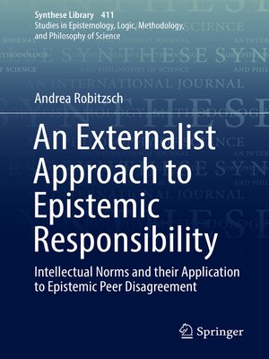 cover image of An Externalist Approach to Epistemic Responsibility